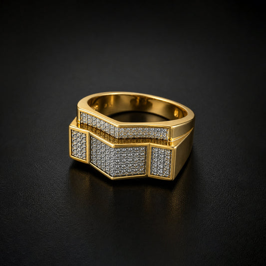 Golden Titan Ring jewellery product view 1
