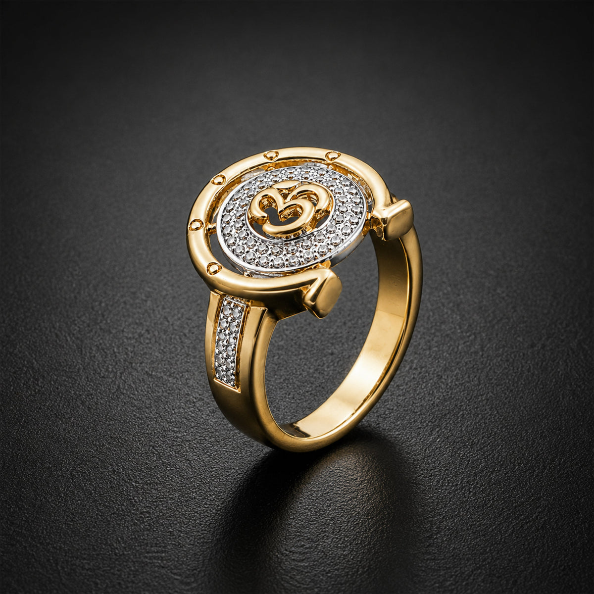 Celestial Om Bliss Ring jewellery product view 1