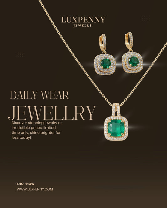 Royal Emerald Duo jewellery product view 1