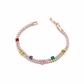 Luxe Square Stone Tennis Bracelet jewellery product view 1