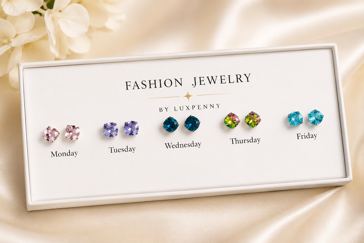 Ocean Glow Stud Set jewellery product view 1