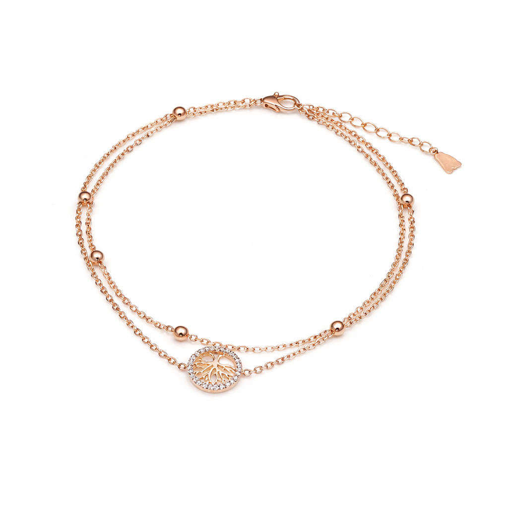 Elegant Tree of Life Charm Anklet jewellery product view 9