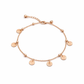 Rose Gold Sunburst Charm Anklet jewellery product view 4