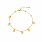 Minimalist Gold Heart Charm Anklet jewellery product view 4