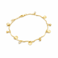 Luxpenny Signature Gold Charm Anklet jewellery product view 4