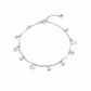 Luna Floral Charm Anklet jewellery product view 4