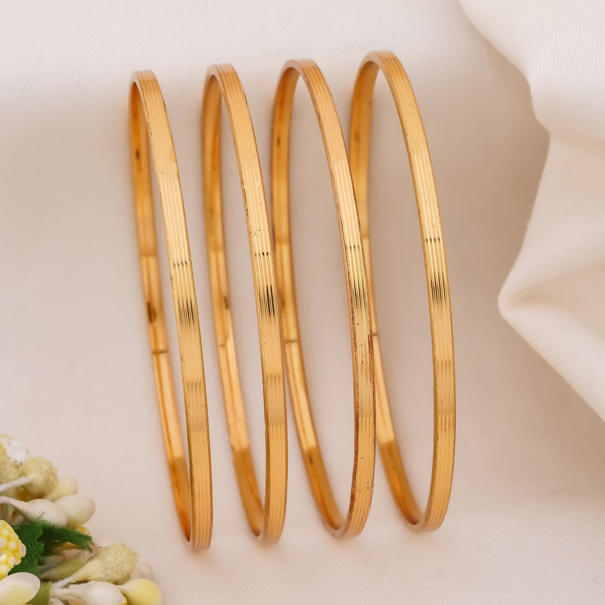 Classic Slim Gold Bangles jewellery product view 2