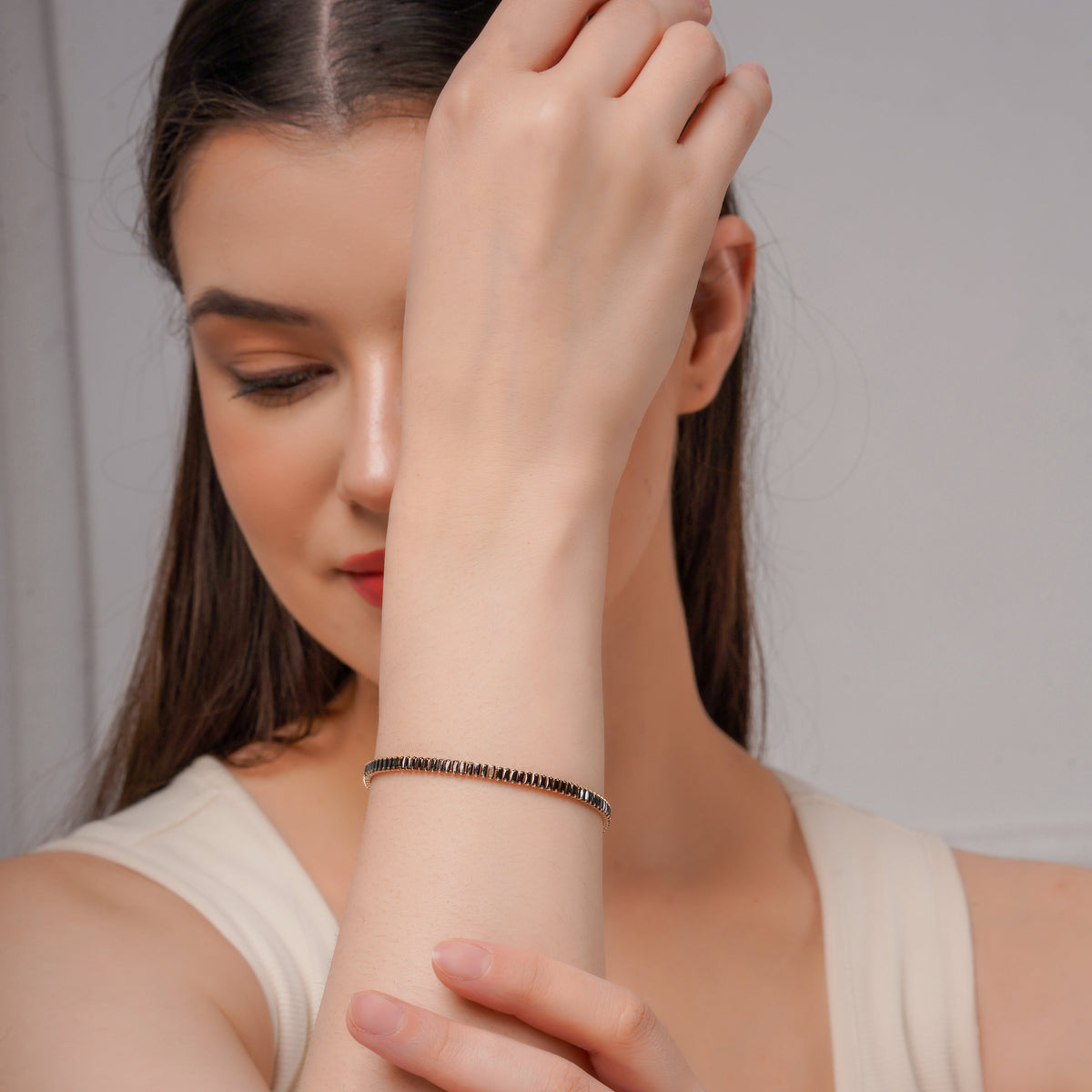 Precision Shine Baguette Bracelet jewellery product view 6