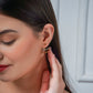 Golden Jhalar Luxe Chandelier Earrings jewellery product view 6