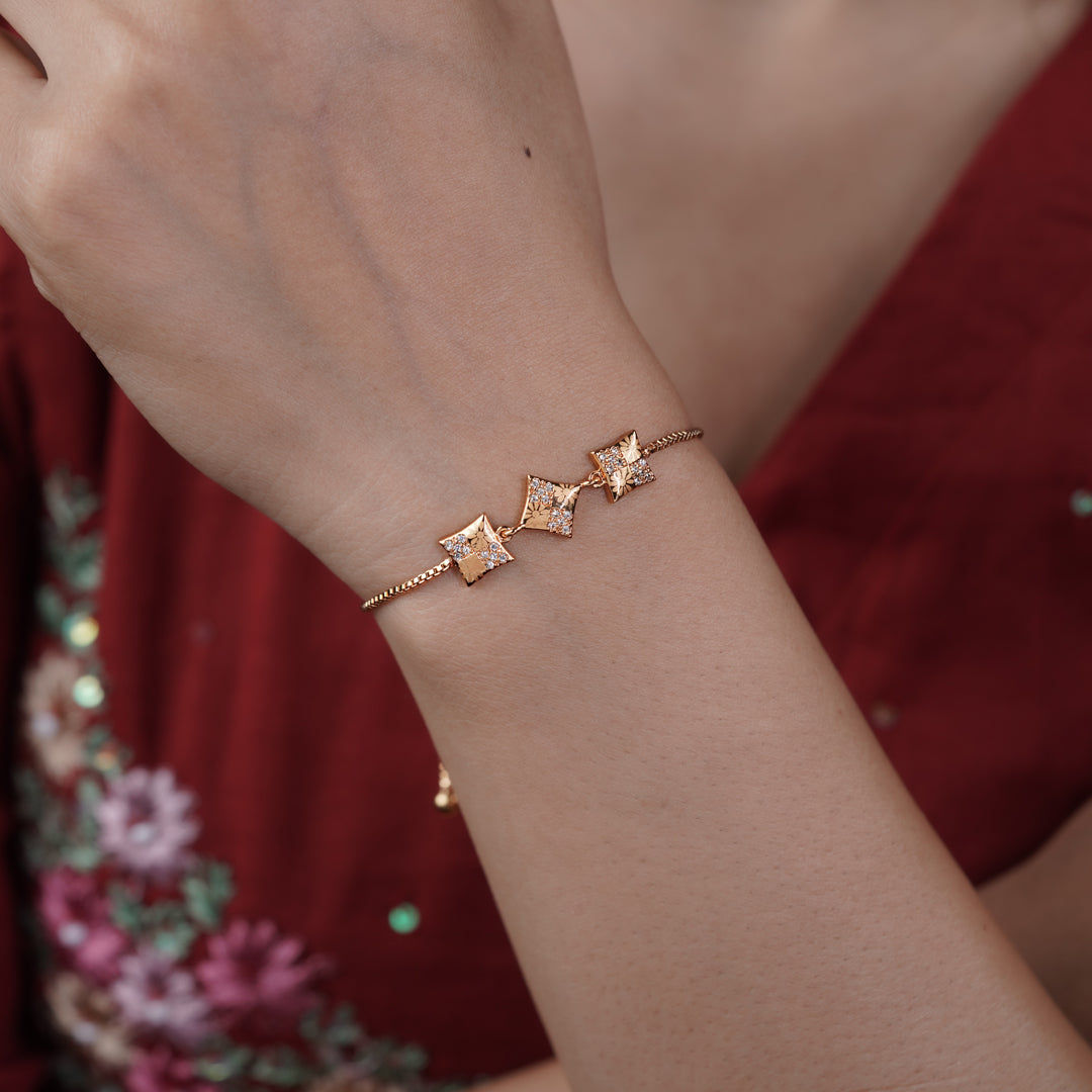 Royal CZ Slider Bracelet jewellery product view 5