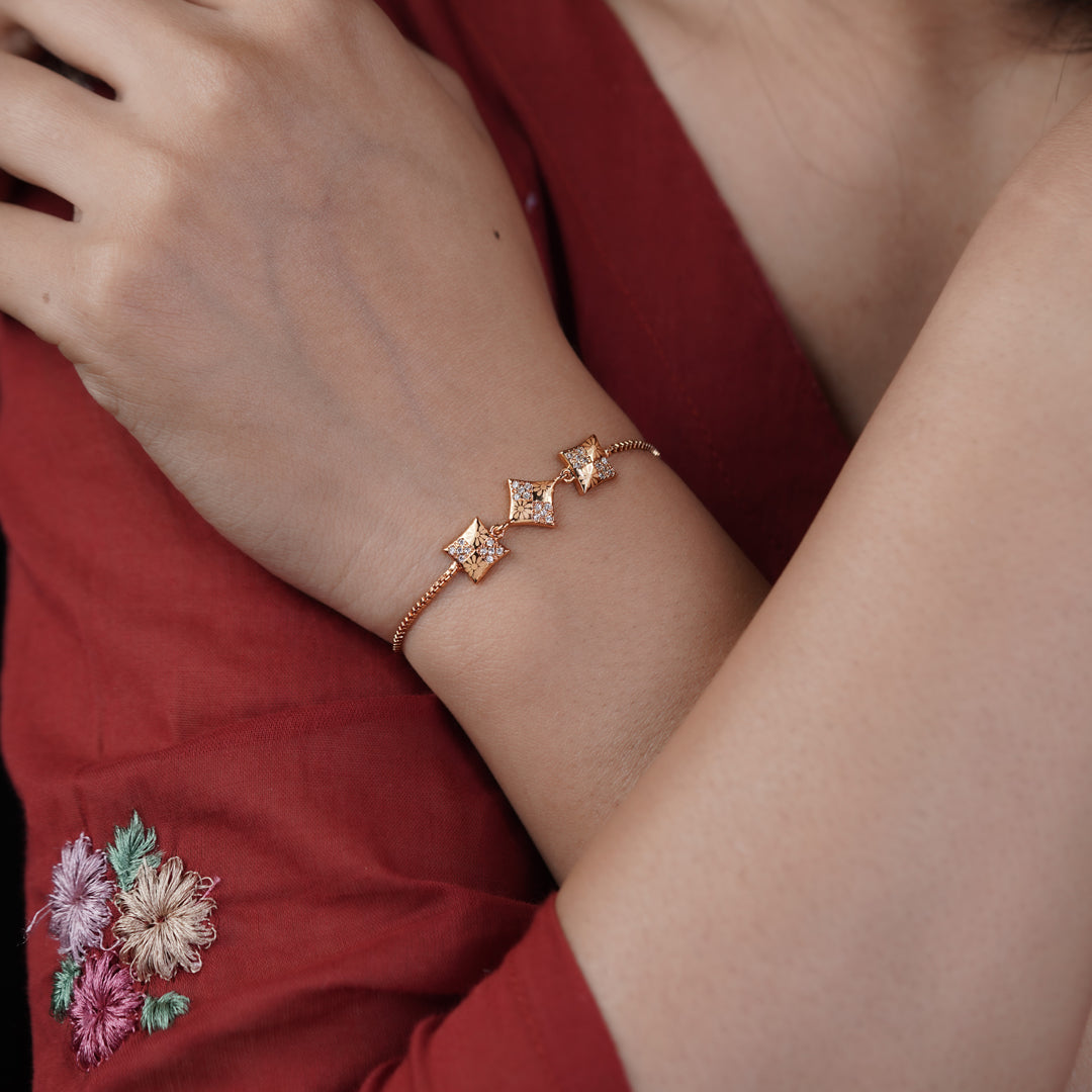 Royal CZ Slider Bracelet jewellery product view 6