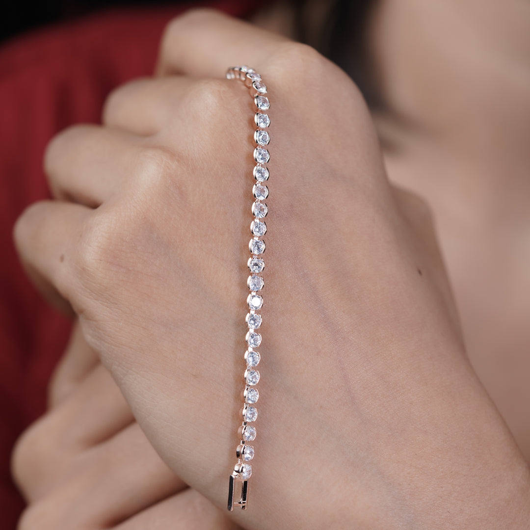 Radiant Line Crystal Bracelet jewellery product view 5
