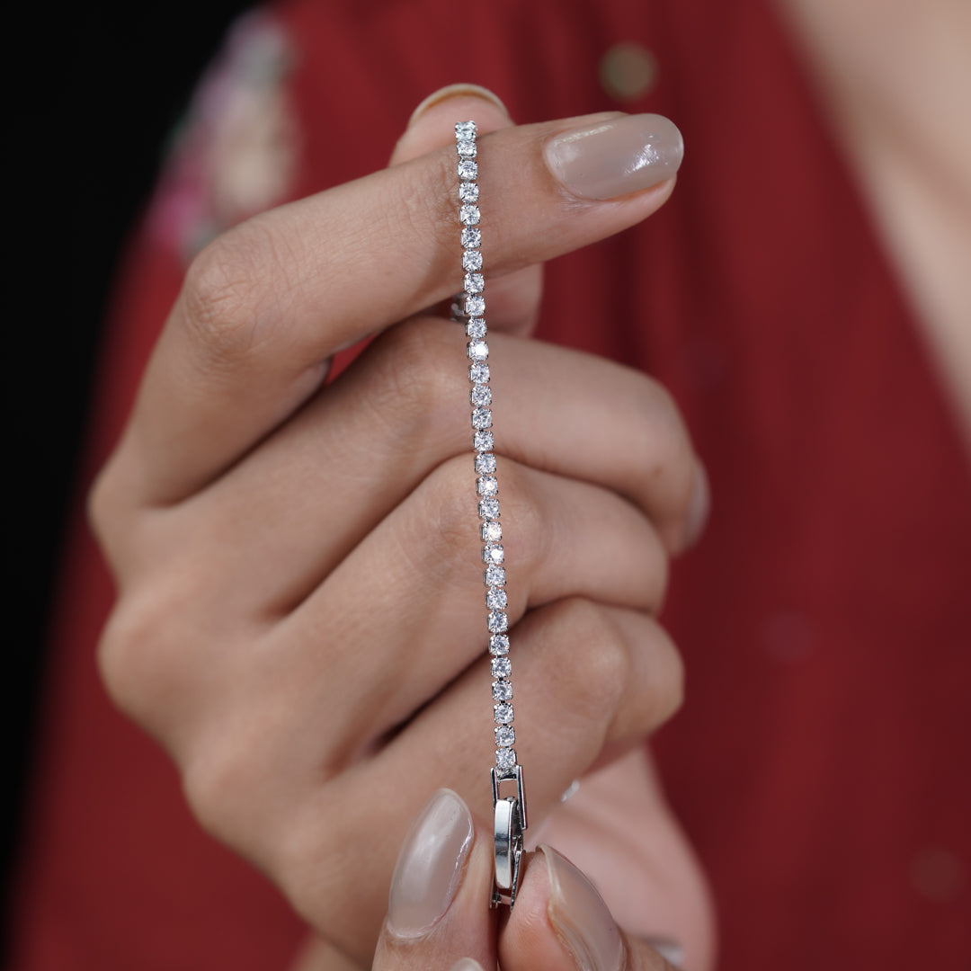Celestia Luxe Diamond Tennis Bracelet jewellery product view 7