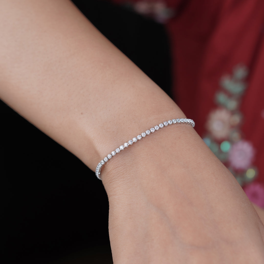 Celestia Luxe Diamond Tennis Bracelet jewellery product view 10