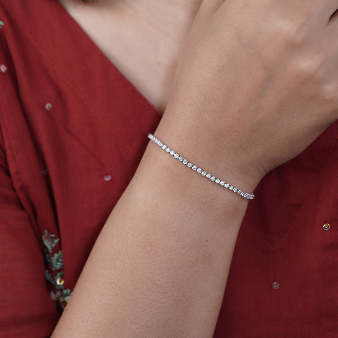 Celestia Luxe Diamond Tennis Bracelet jewellery product view 11