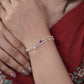 Luxe Square Stone Tennis Bracelet jewellery product view 9