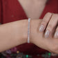 Opulenza Rose Gold Baguette Bracelet jewellery product view 12