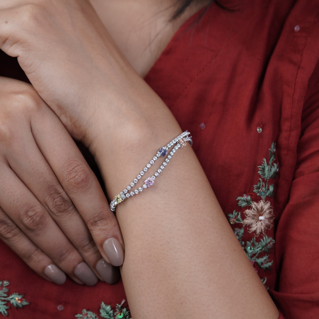 Elysian Rainbow Luxe Bracelet jewellery product view 9