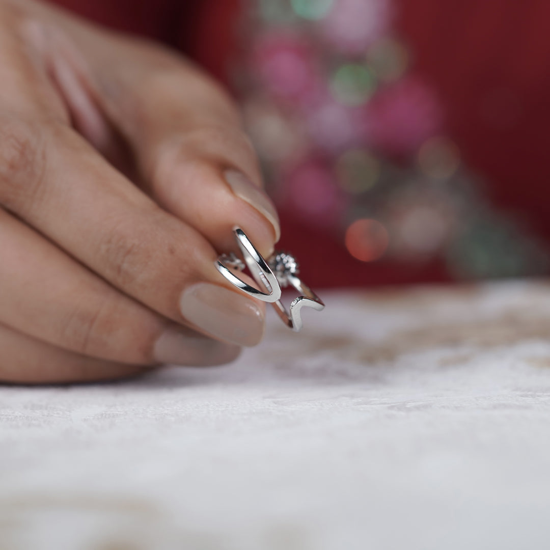 Royal Bloom Open Diamond Ring jewellery product view 4