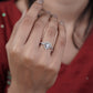 Amora Heart Halo Ring jewellery product view 4