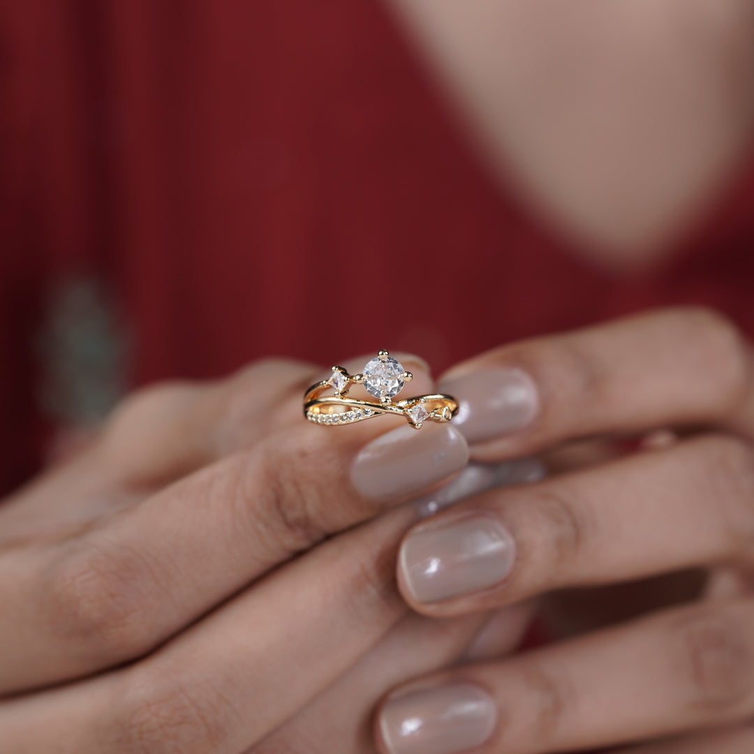 Celestia Infinity Solitaire Ring jewellery product view 4