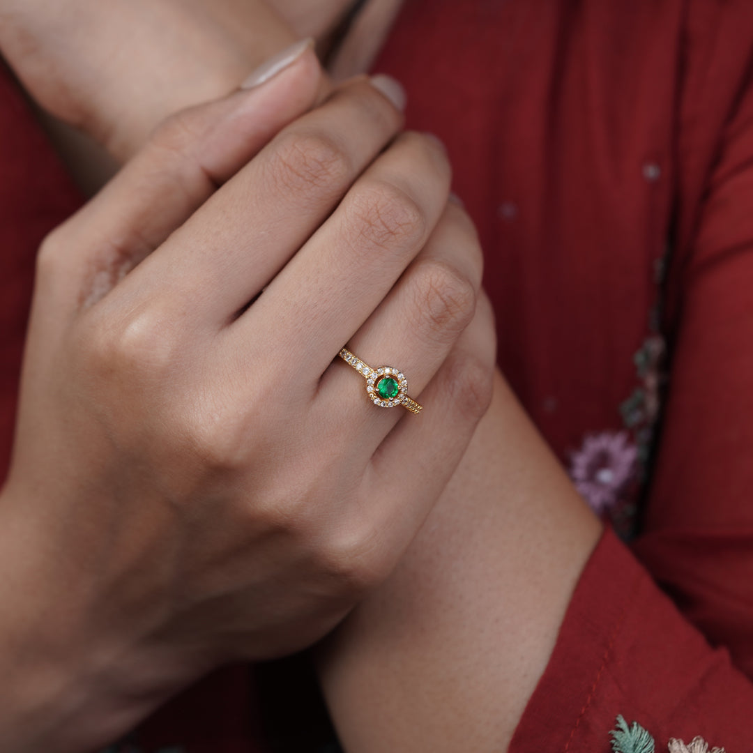 Crown Halo Diamond Ring jewellery product view 6