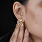 Elite Golden Petal Pearl Earrings jewellery product view 3