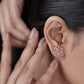 Aurora Sunburst Crystal Stud Earrings jewellery product view 11