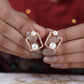 Square Pearl Earrings jewellery product view 9