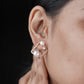 Square Pearl Earrings jewellery product view 2
