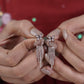 Butterfly Crystal Tassel Earrings jewellery product view 8