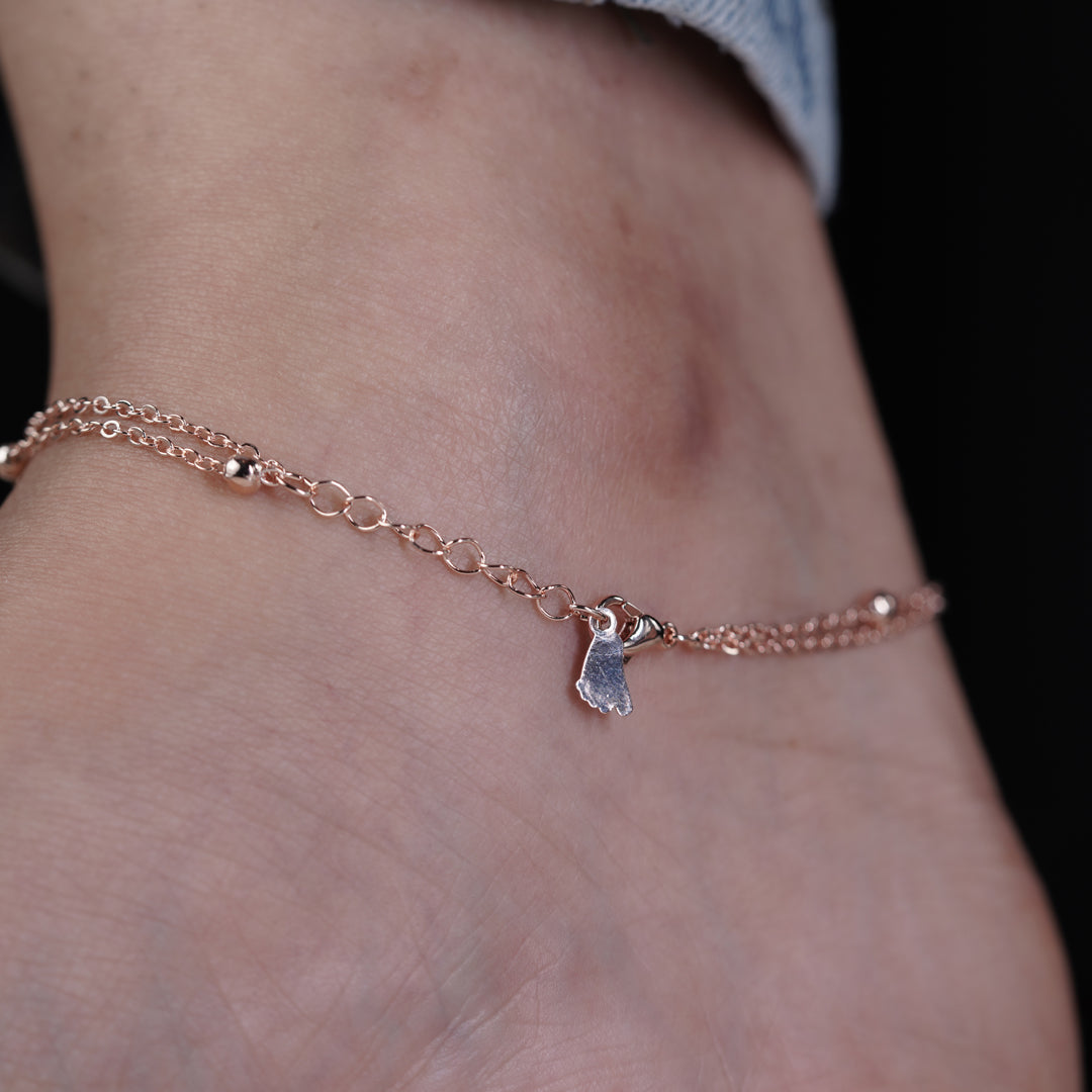 LuxeLove Heart Anklet jewellery product view 8