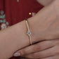 Elite Floral Spark Gold Kada jewellery product view 4
