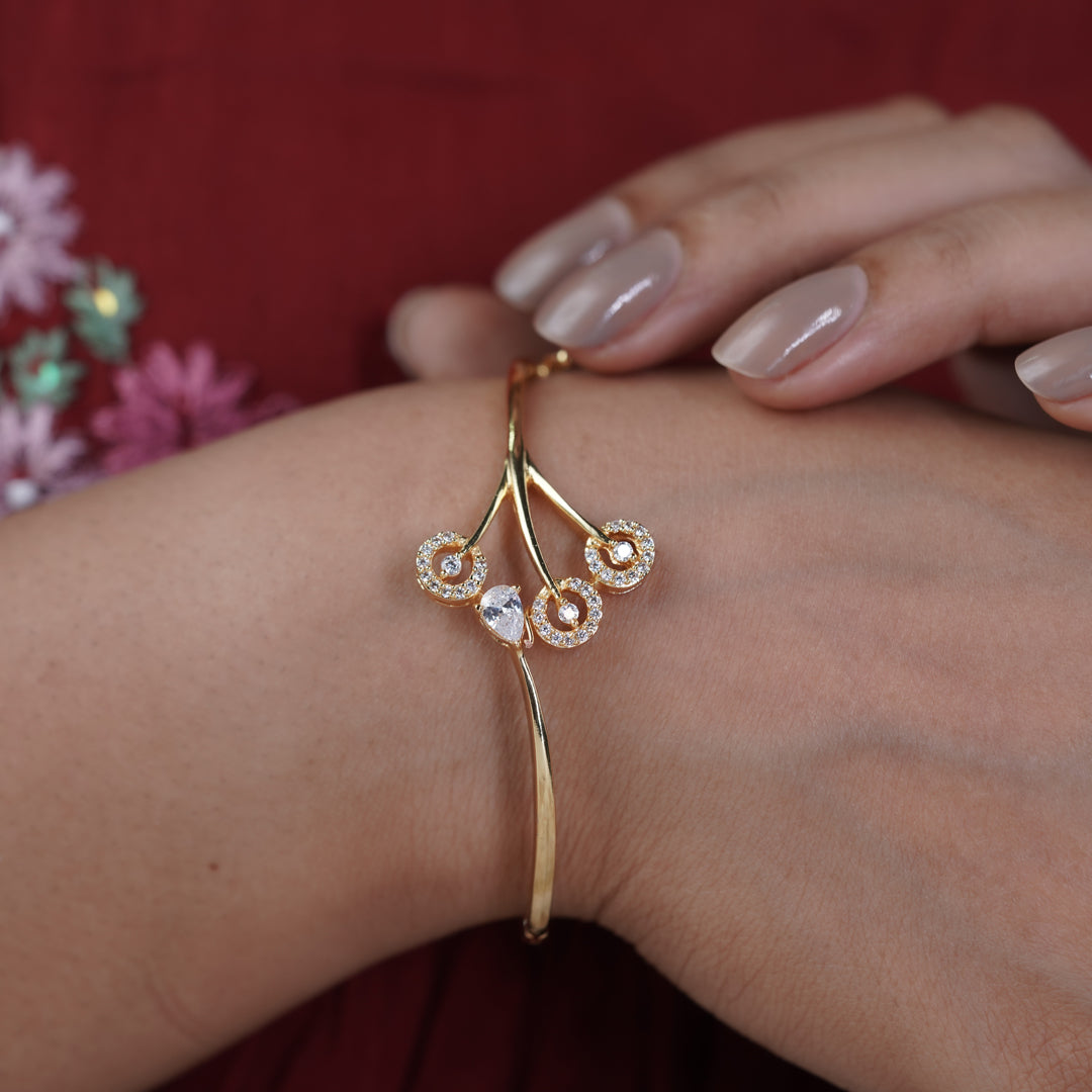 Trinity Diamond Gold Kada jewellery product view 7