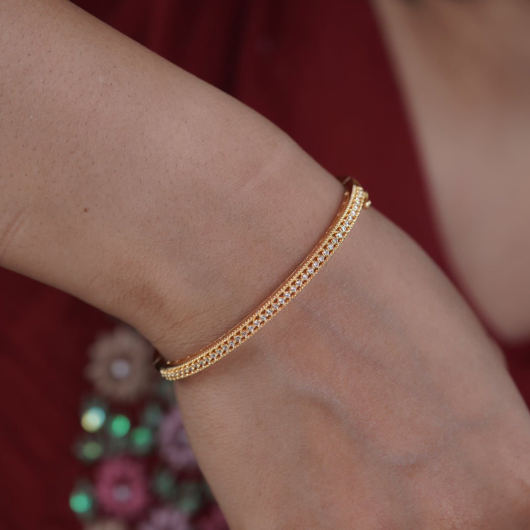 Grace Shine Diamond Gold Kada jewellery product view 6
