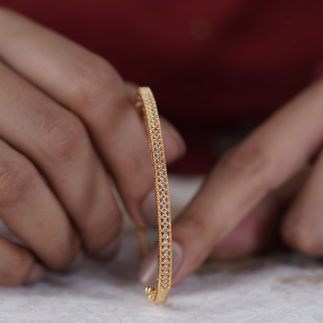 Grace Shine Diamond Gold Kada jewellery product view 9