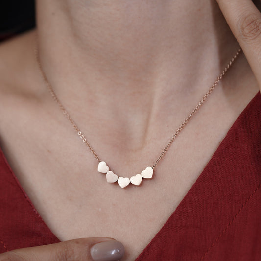 Bharati Rose Gold Necklace jewellery product view 2