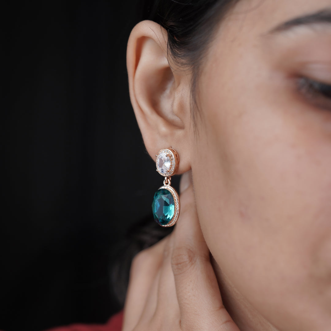 Prestige Double Stone Earrings jewellery product view 13
