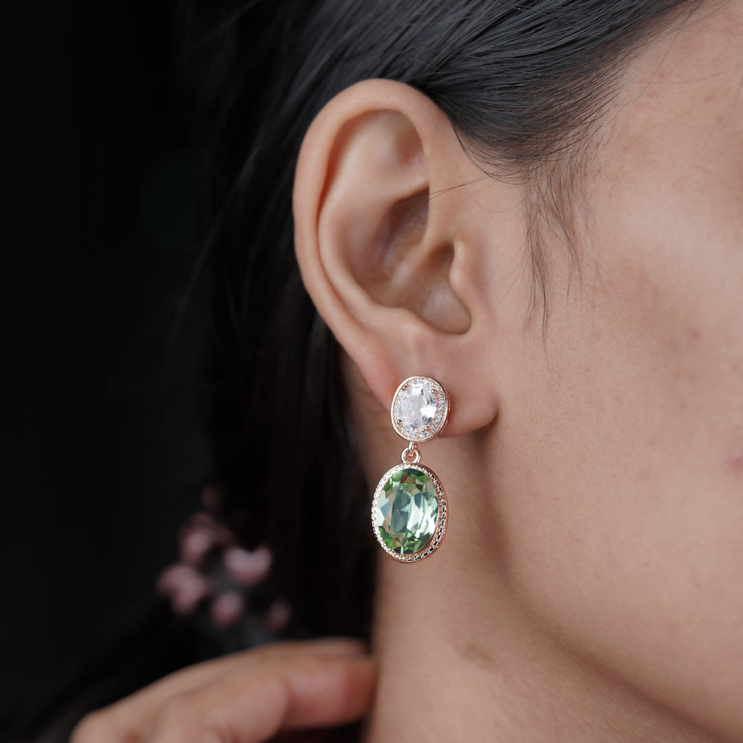Prestige Double Stone Earrings jewellery product view 8