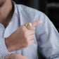 Gold Panther Stealth Band Ring jewellery product view 8