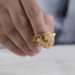 Gold Panther Stealth Band Ring jewellery product view 12