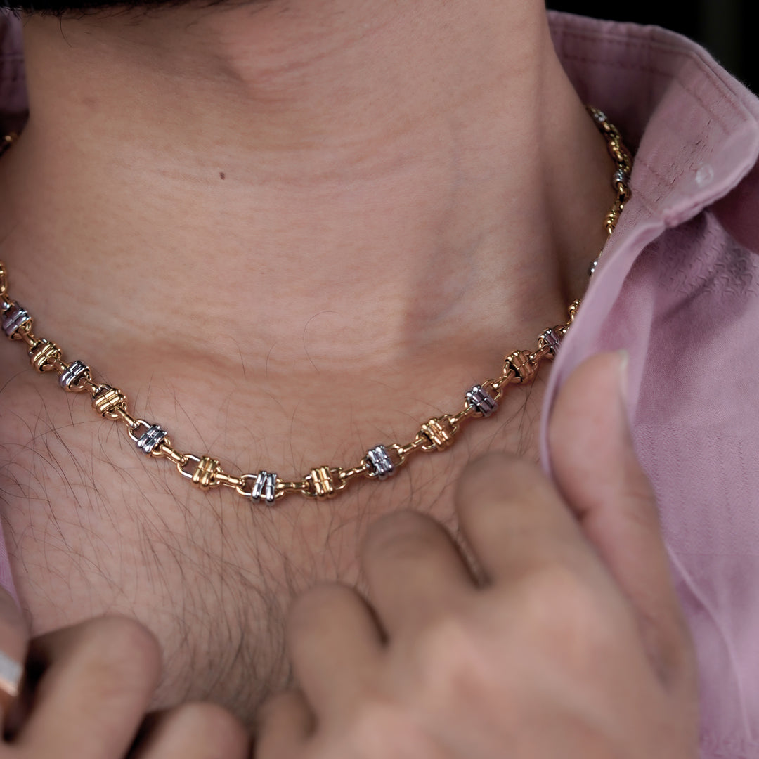 Prestige Dual Tone Statement Chain jewellery product view 6
