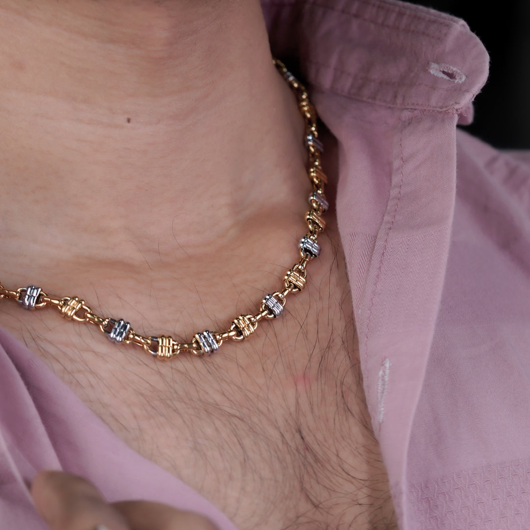 Prestige Dual Tone Statement Chain jewellery product view 2