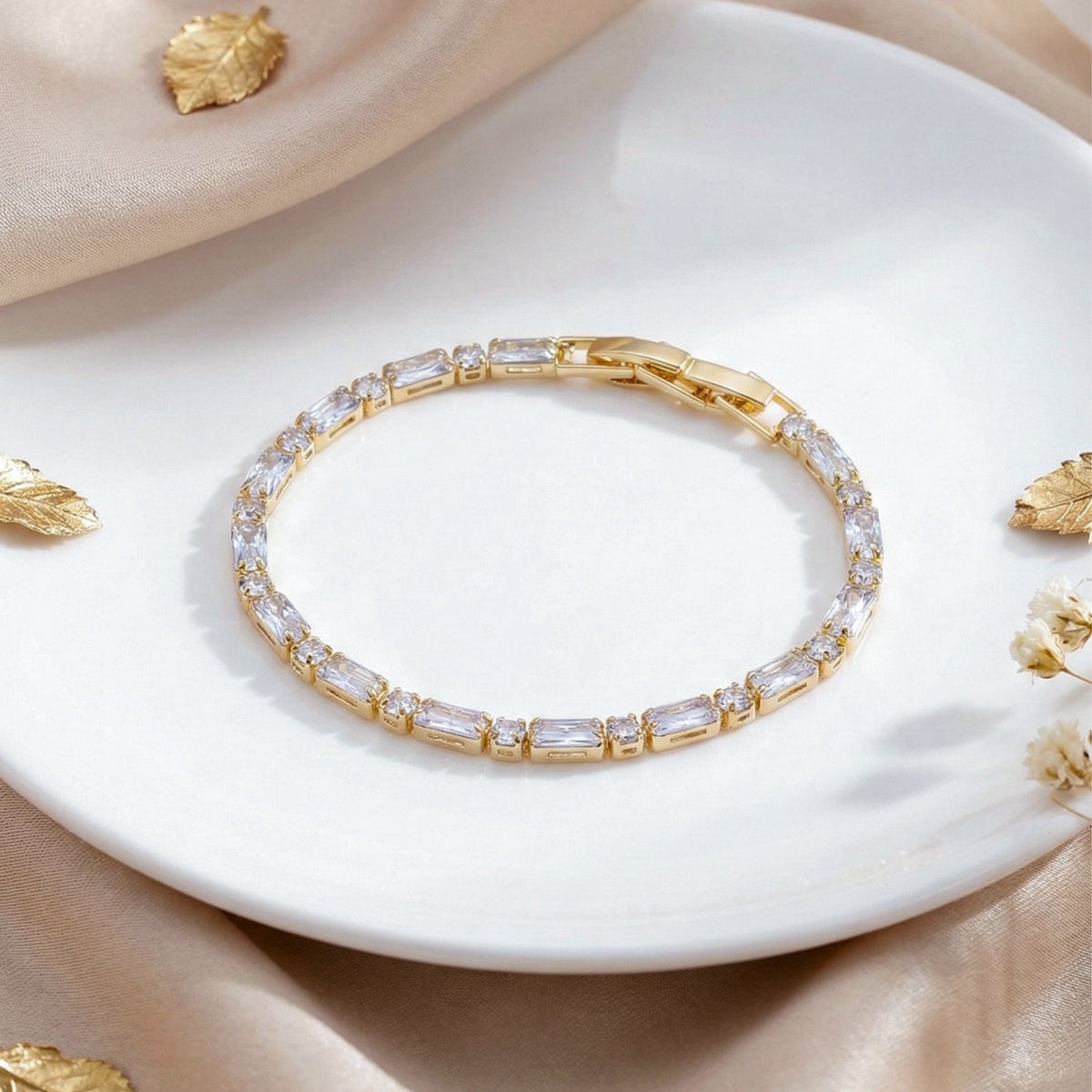 LuxeLine Tennis Bracelet jewellery product view 1