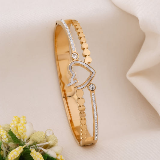 Love Heart Diamond Kada jewellery product view 1