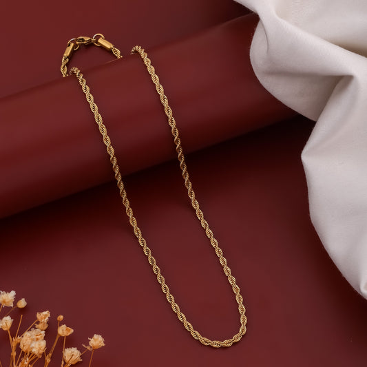 Elite Twisted Rope Chain jewellery product view 1