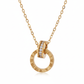 Nandini Roman Letter Gold Necklace jewellery product view 7