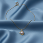 Golden Teardrop Pearl Pendant Necklace jewellery product view 5