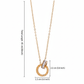 Nandini Roman Letter Gold Necklace jewellery product view 11