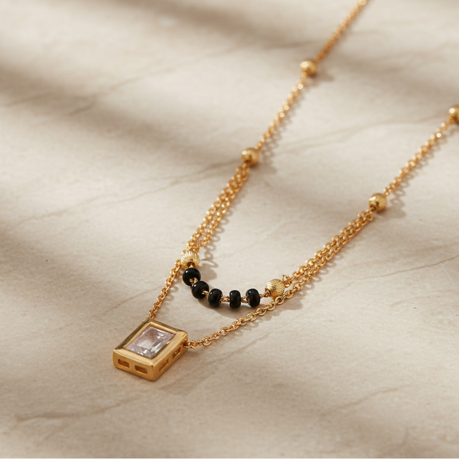 Harini Square Mangalsutra jewellery product view 1